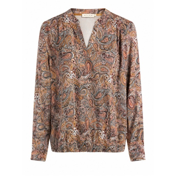 Micha shirt paisley print Latte peache multi Micha shirt paisley print Latte peache multi